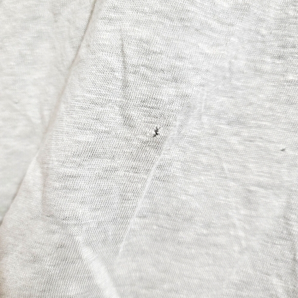 RAG & BONE 100% LINEN SLUB ROLLED CUFF TSHIRT-HEATHERED GREEN, SZ SMALL - Picture 8 of 8